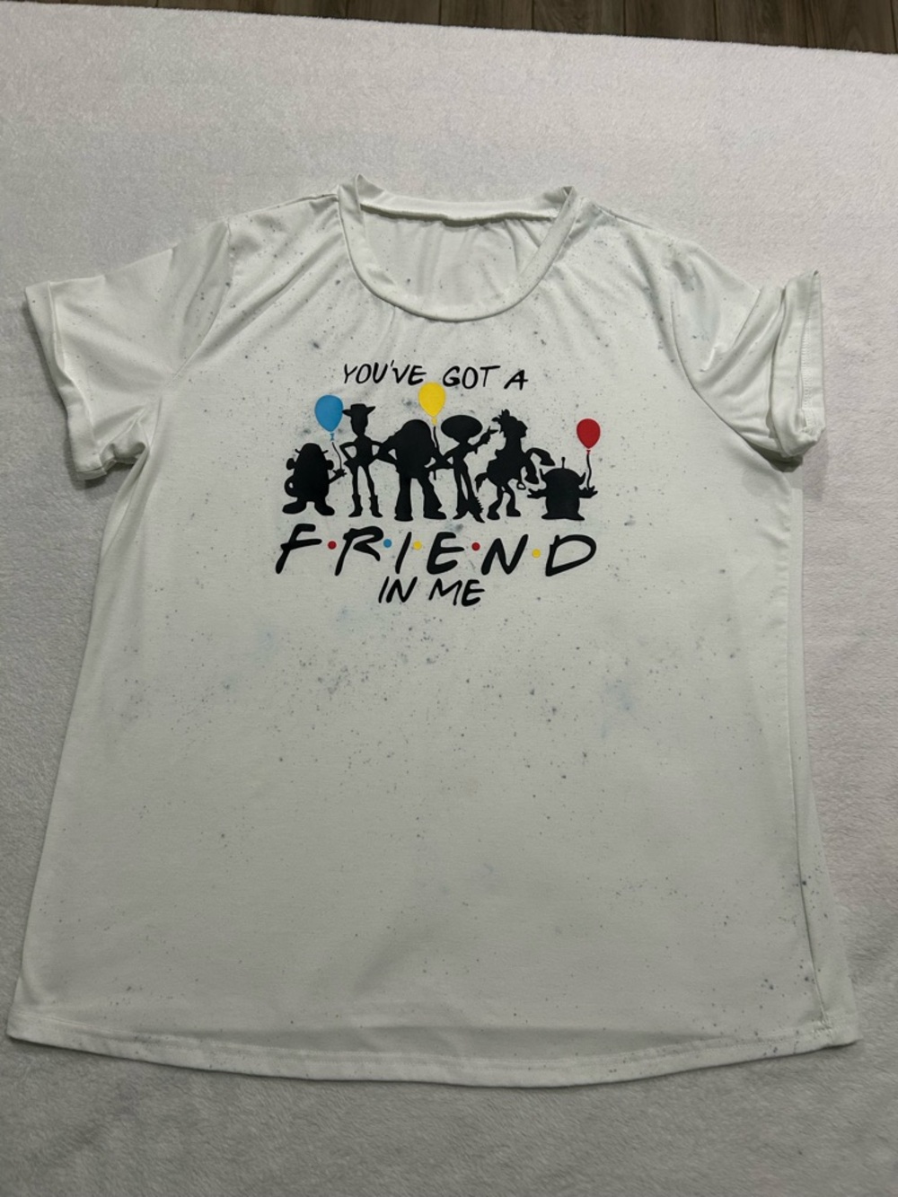 ' 'You've Got a Friend in Me' Unbranded Graphic Tee Women’s Sz XL White